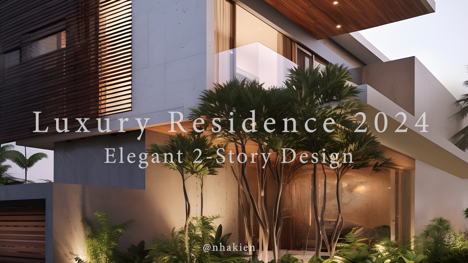 Luxury Residence 2024 Elegant 2 Story House design in Nhakien #thodarchitect